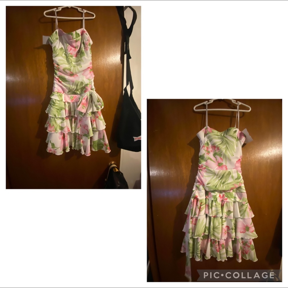 Flower semi formal dress